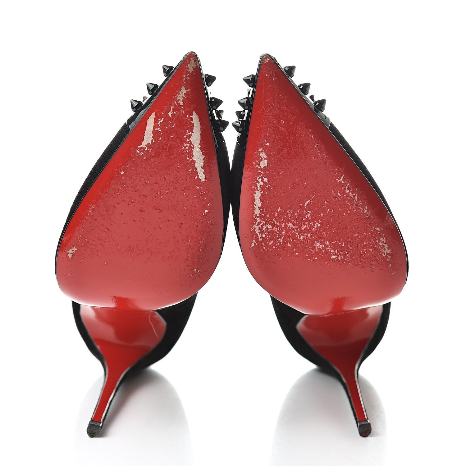 Christian Louboutin Suede Patent Geo 120 Pumps 38.5 Black 8 of 15