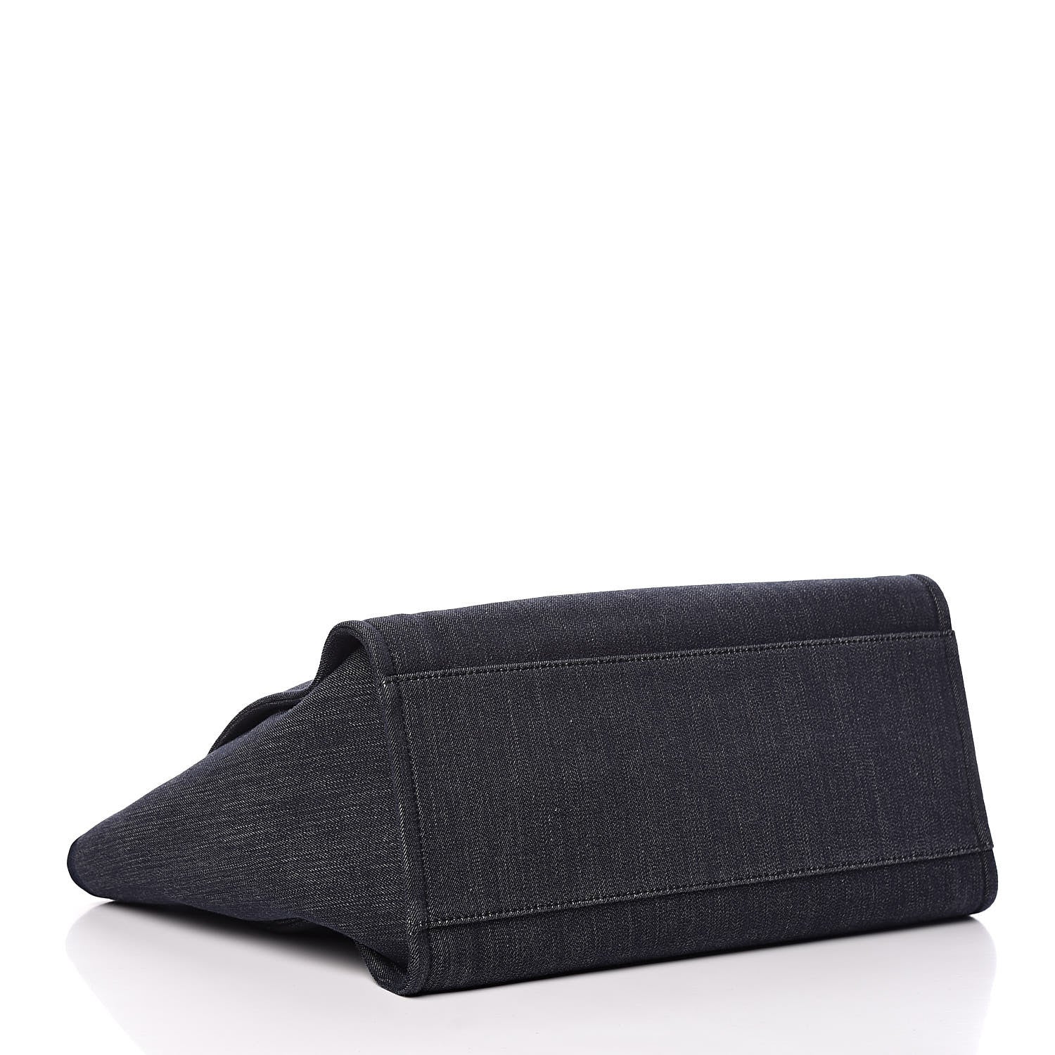 Chanel Denim Large Deauville Tote Dark Blue 4 of 12