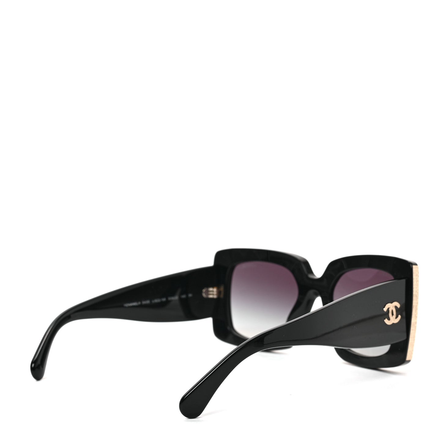 Acetate Rectangle Sunglasses 5435 Black