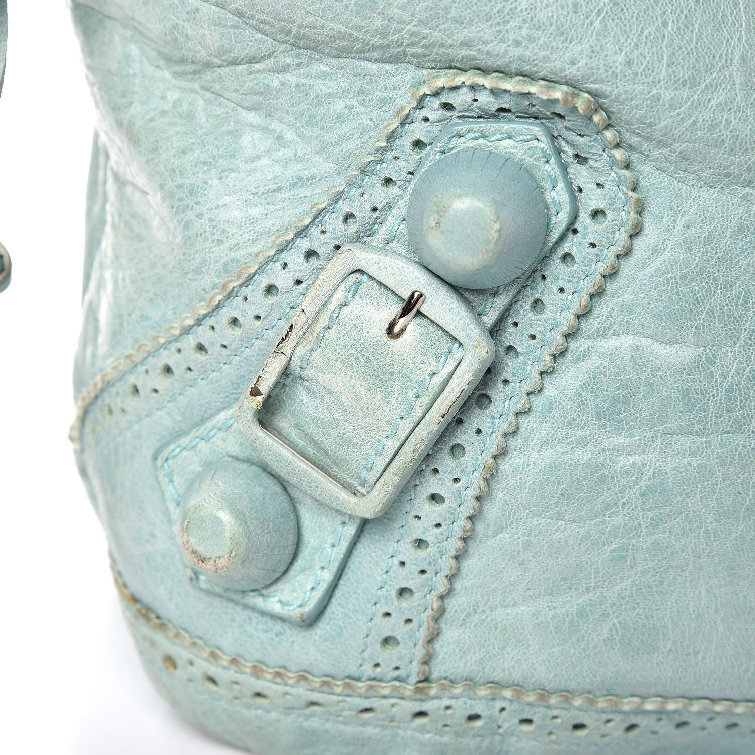 Balenciaga Agneau Giant Brogues Hardware Day Hobo Maldives 11 of 15