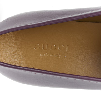 Gucci Betis Glamour Calfskin Womens Jordaan Loafers 38.5 Rosso Ancora 7 of 9