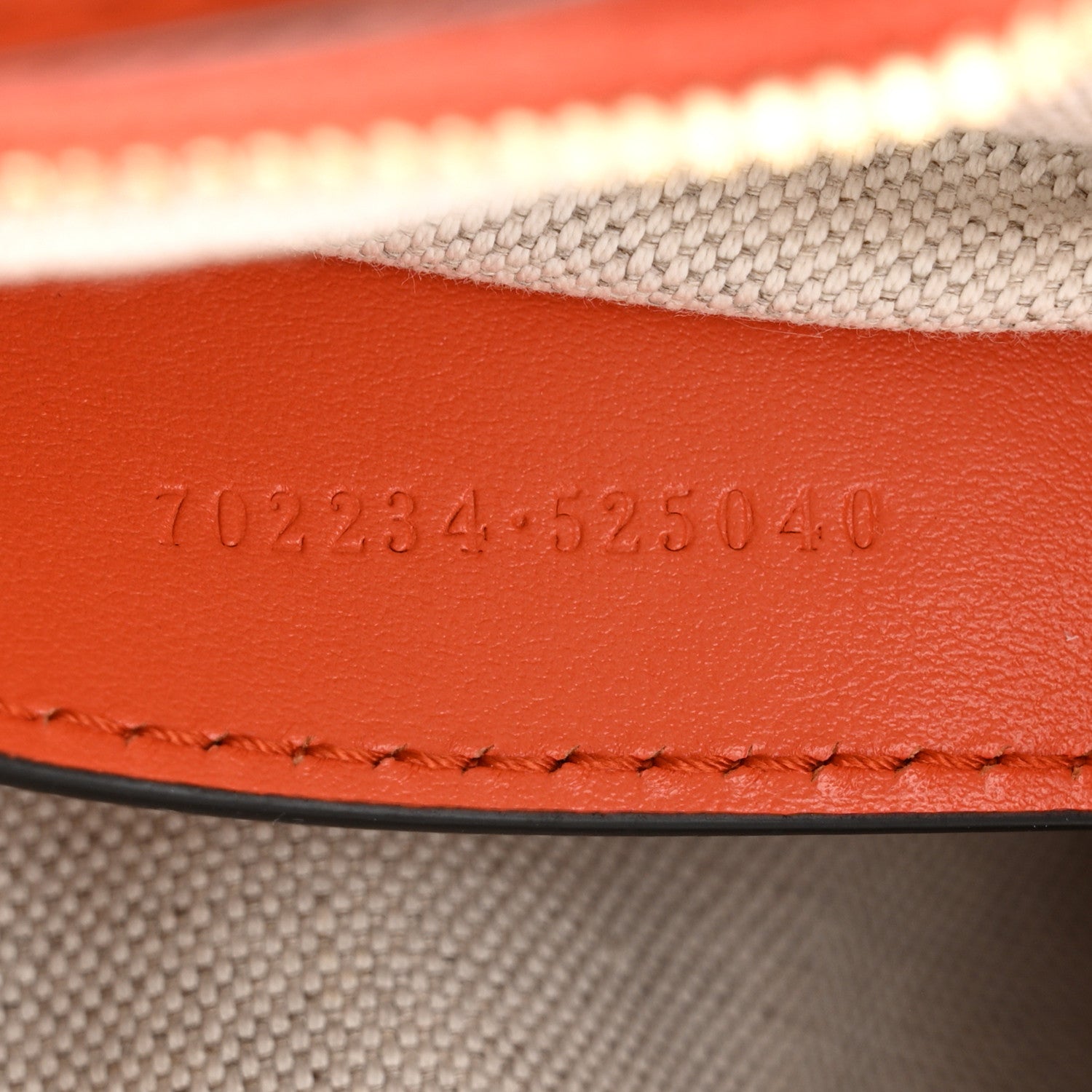 Gucci Calfskin GG Matelasse Shoulder Bag Spring Orange Natural 7 of 10