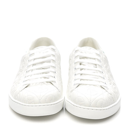 Gucci Nappa G Rhombus Mens Ace Sneakers 11 Great White Green 2 of 9