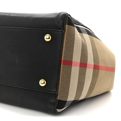 Burberry Grainy Calfskin House Check Small Canterbury Black 9 of 13