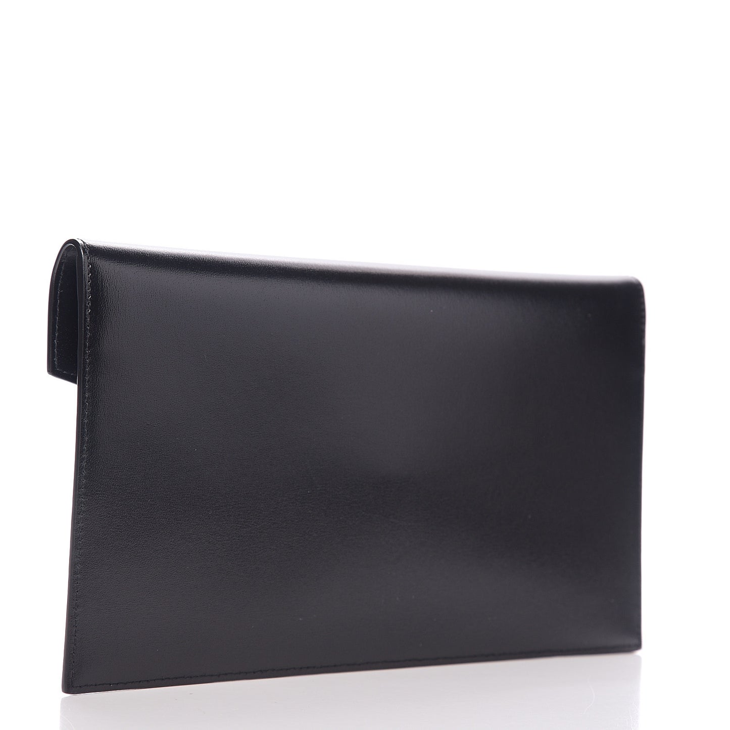 Smooth Shiny Calfskin Monogram Uptown Pouch Black