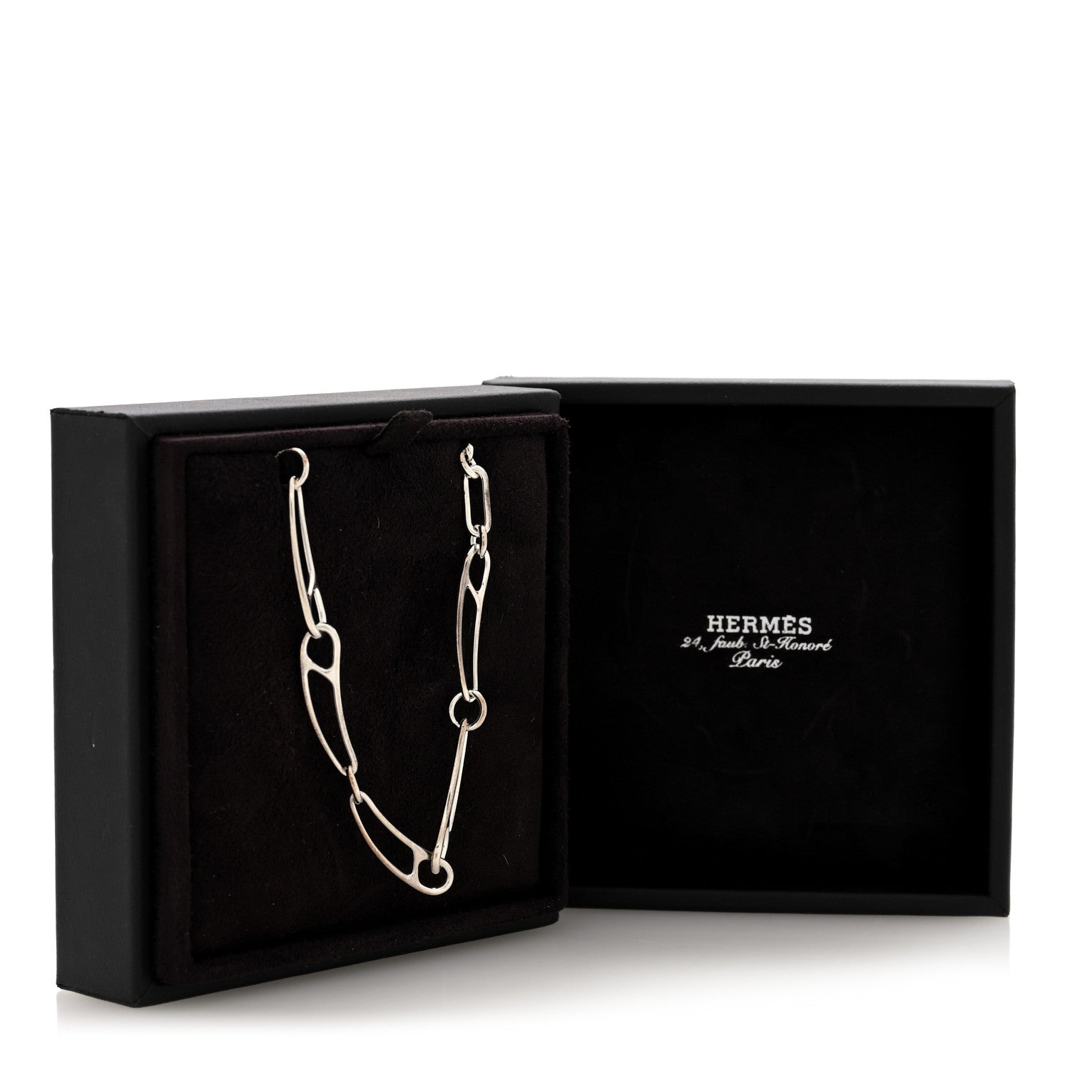 Hermes Sterling Silver Chaine d'Ancre Punk Necklace 6 of 6