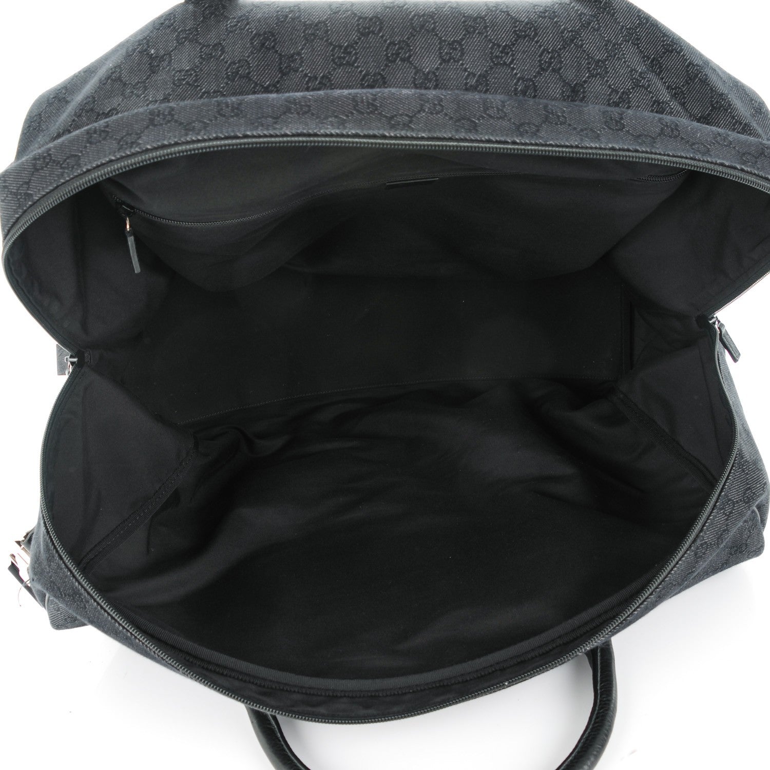 Gucci Denim Monogram Large Duffle Black 5 of 7