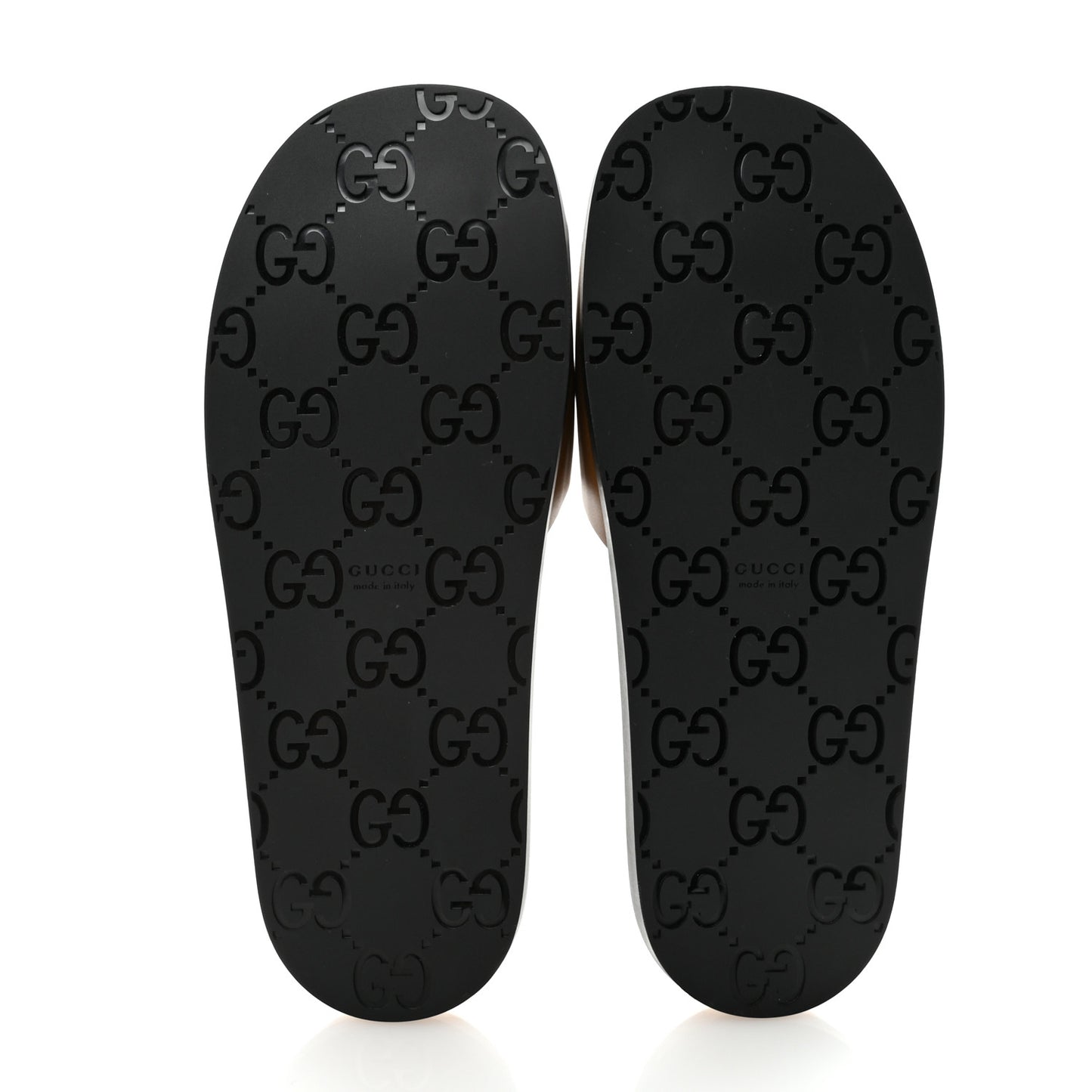 Cosmos Softy Calfskin Interlocking G Cut Out Slide Sandals 39.5 Cuir