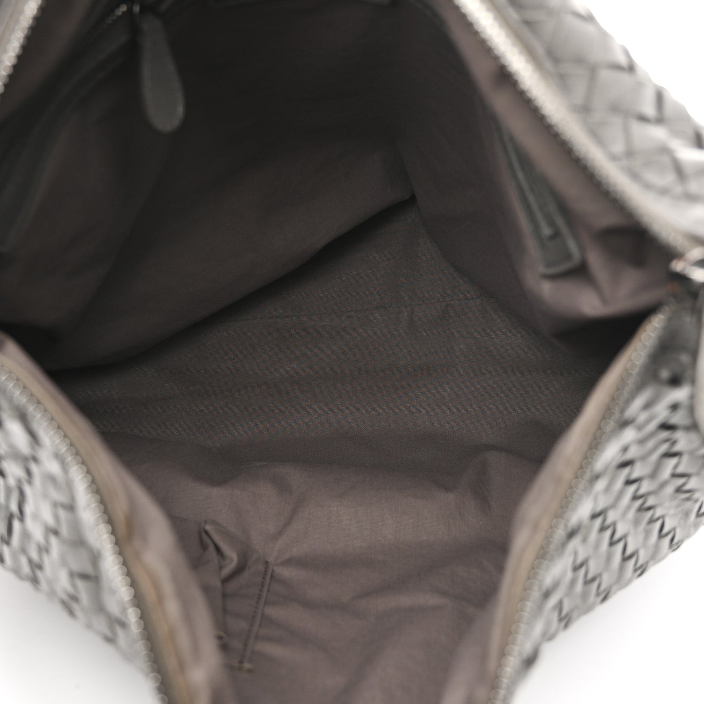 Nappa Intrecciato Shoulder Bag Grey