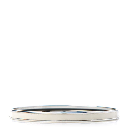 Hermes Enamel Printed Extra Narrow Bracelet 65 Pannacotta 3 of 6