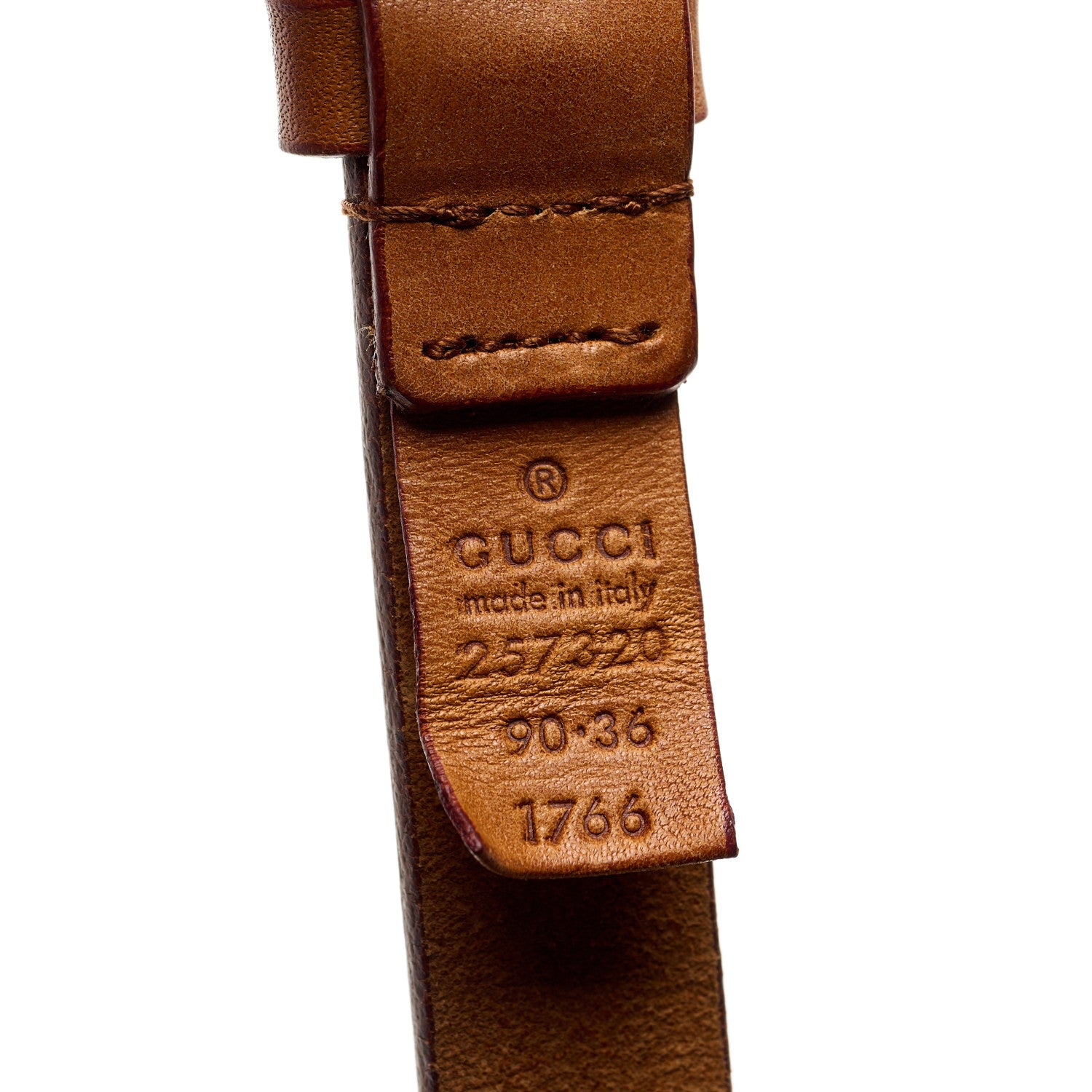 Gucci Faded Calfskin 20mm Belt 90 36 Cuir 3 of 9