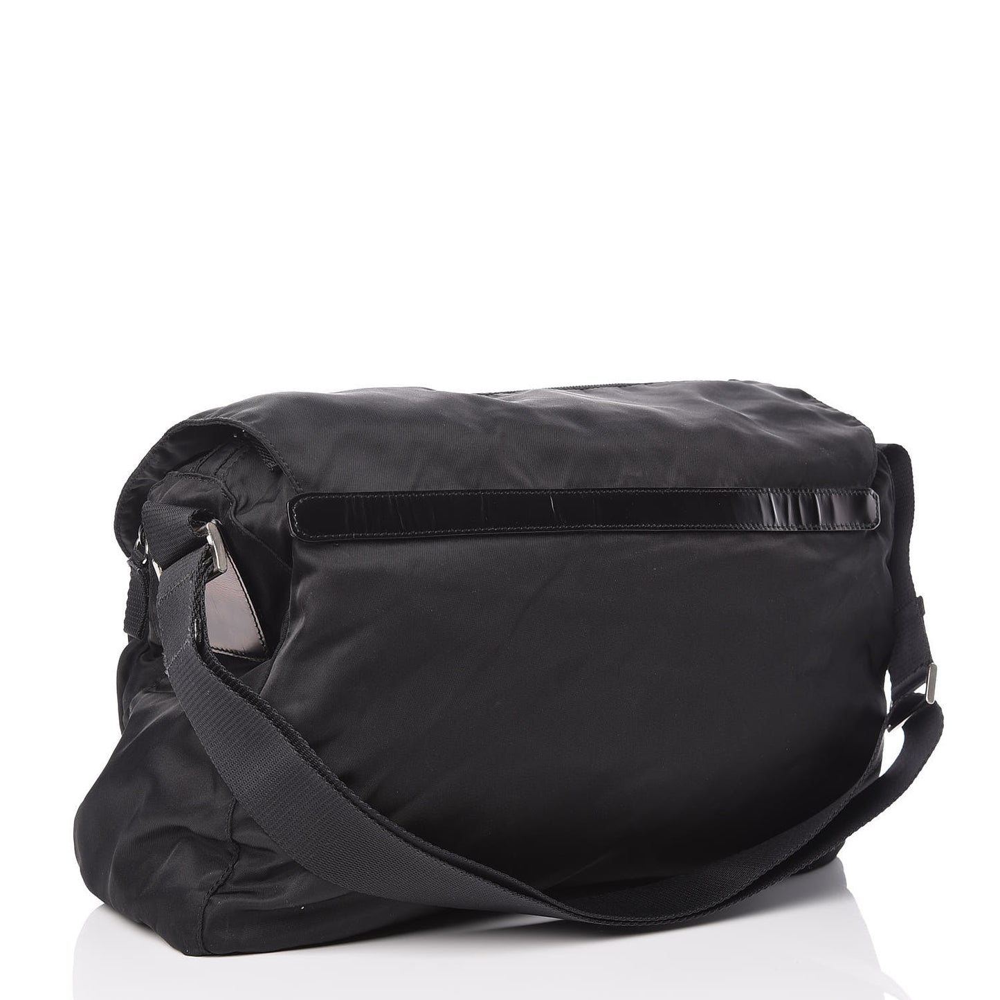 Nylon Vela Messenger Bag Black