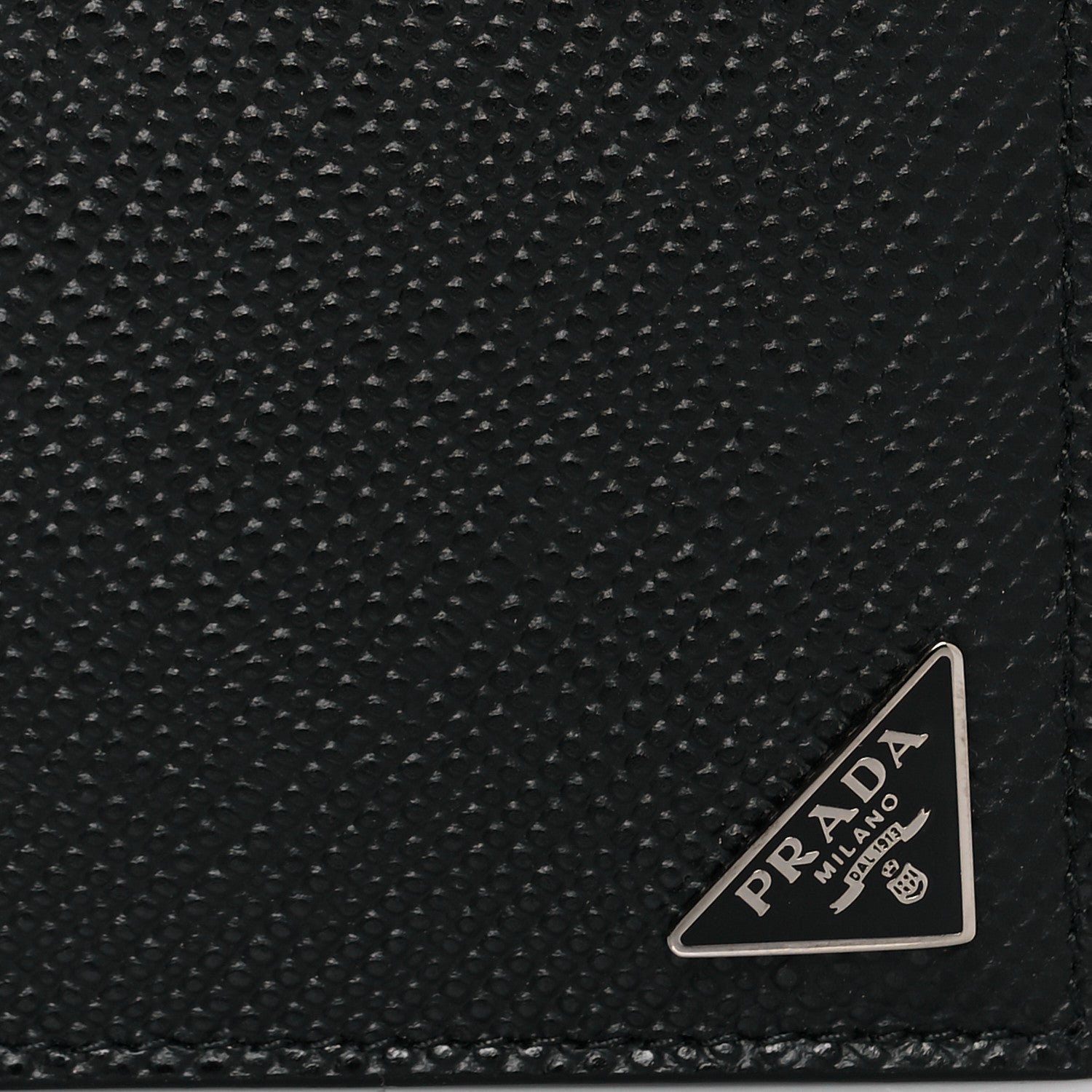 Prada Saffiano Bi-Fold Wallet Black 7 of 8