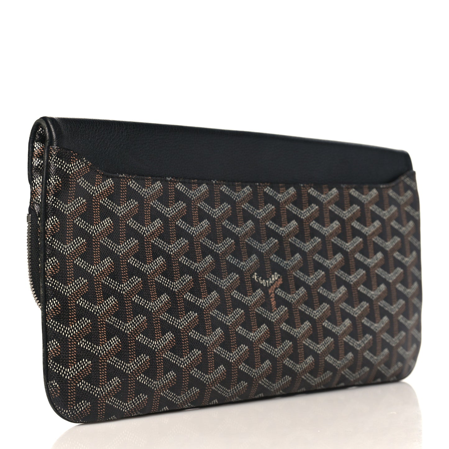 Goyardine Sainte Marie Soft Clutch Black