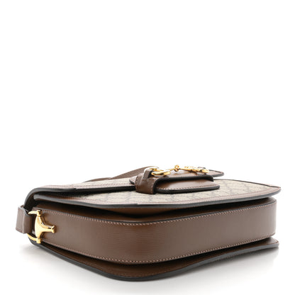Gucci GG Supreme Monogram Horsebit 1955 Shoulder Bag Beige Brown Sugar 4 of 11
