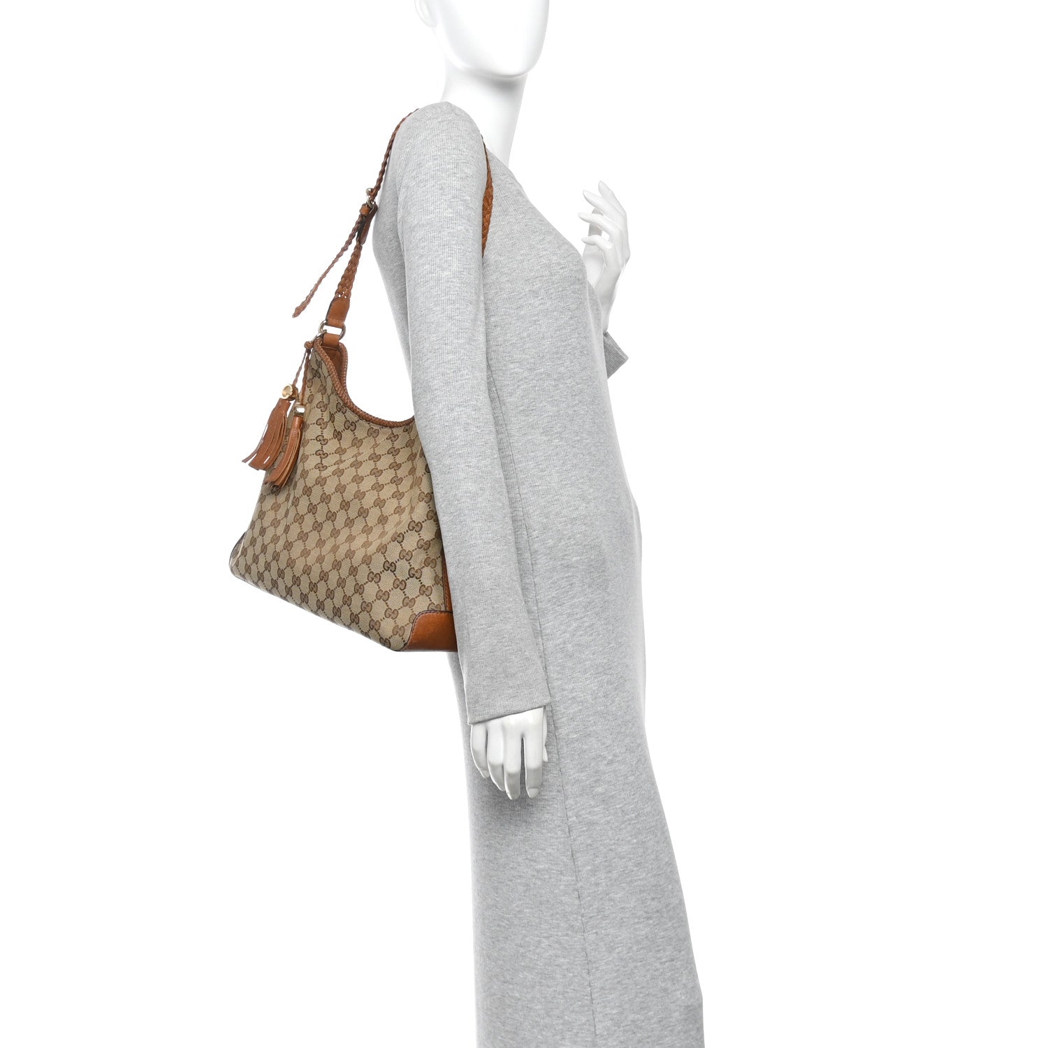 Gucci Monogram Medium Marrakech Hobo Camel 2 of 12