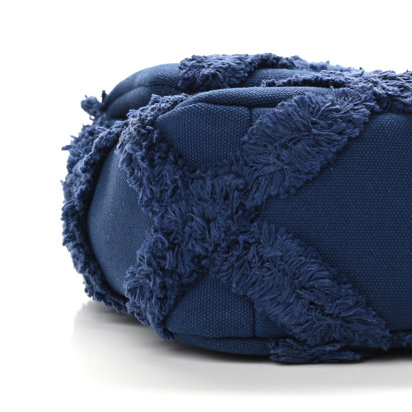 Cotton Canvas Quilted Medium Chanel 19 Flap Navy Blue