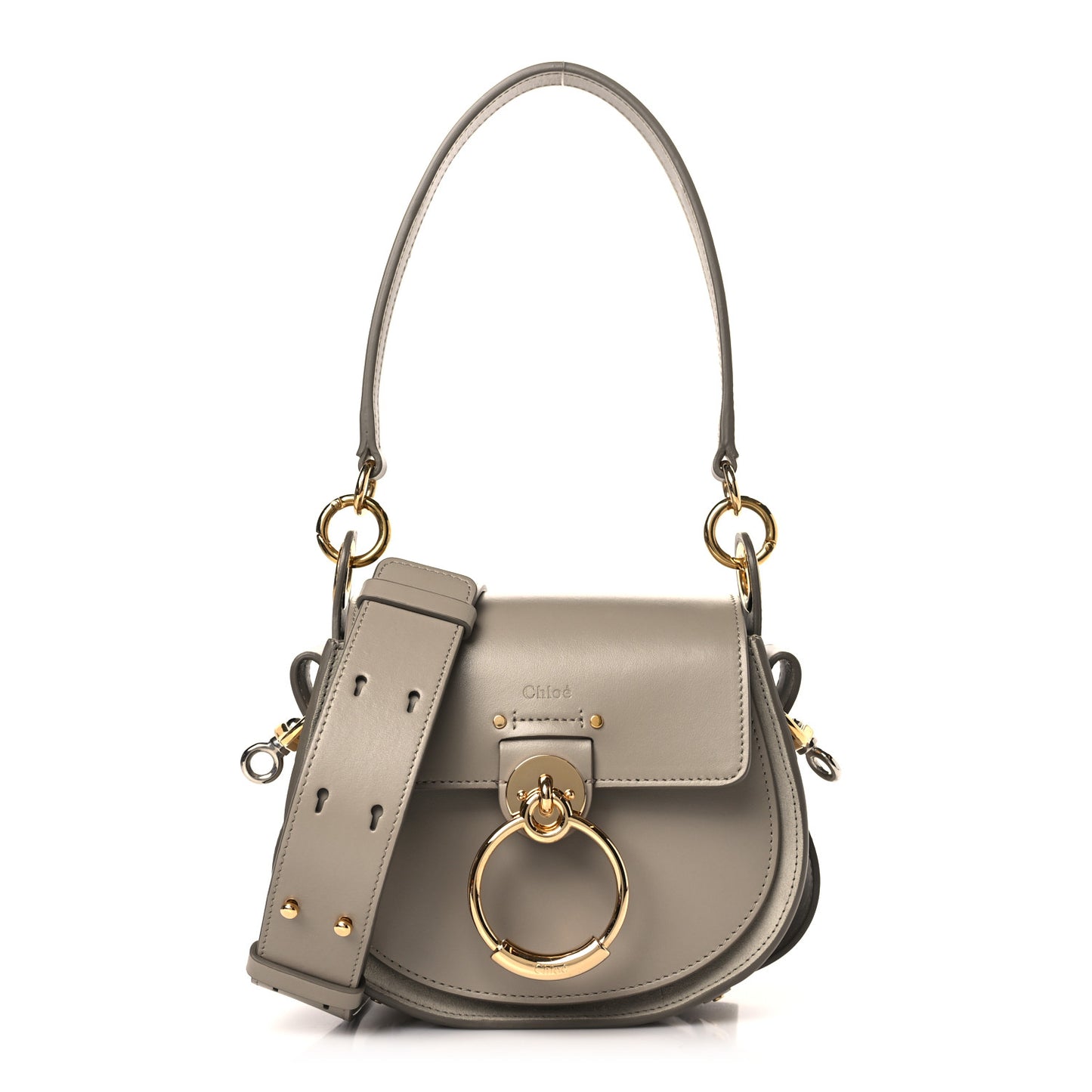 Calfskin Small Tess Bag Motty Grey