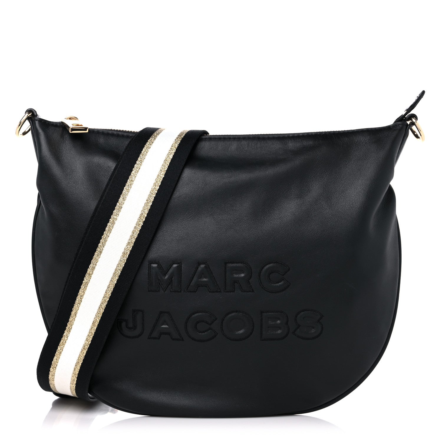 Marc Jacobs Calfskin The Flash Hobo Crossbody Black 1 of 9