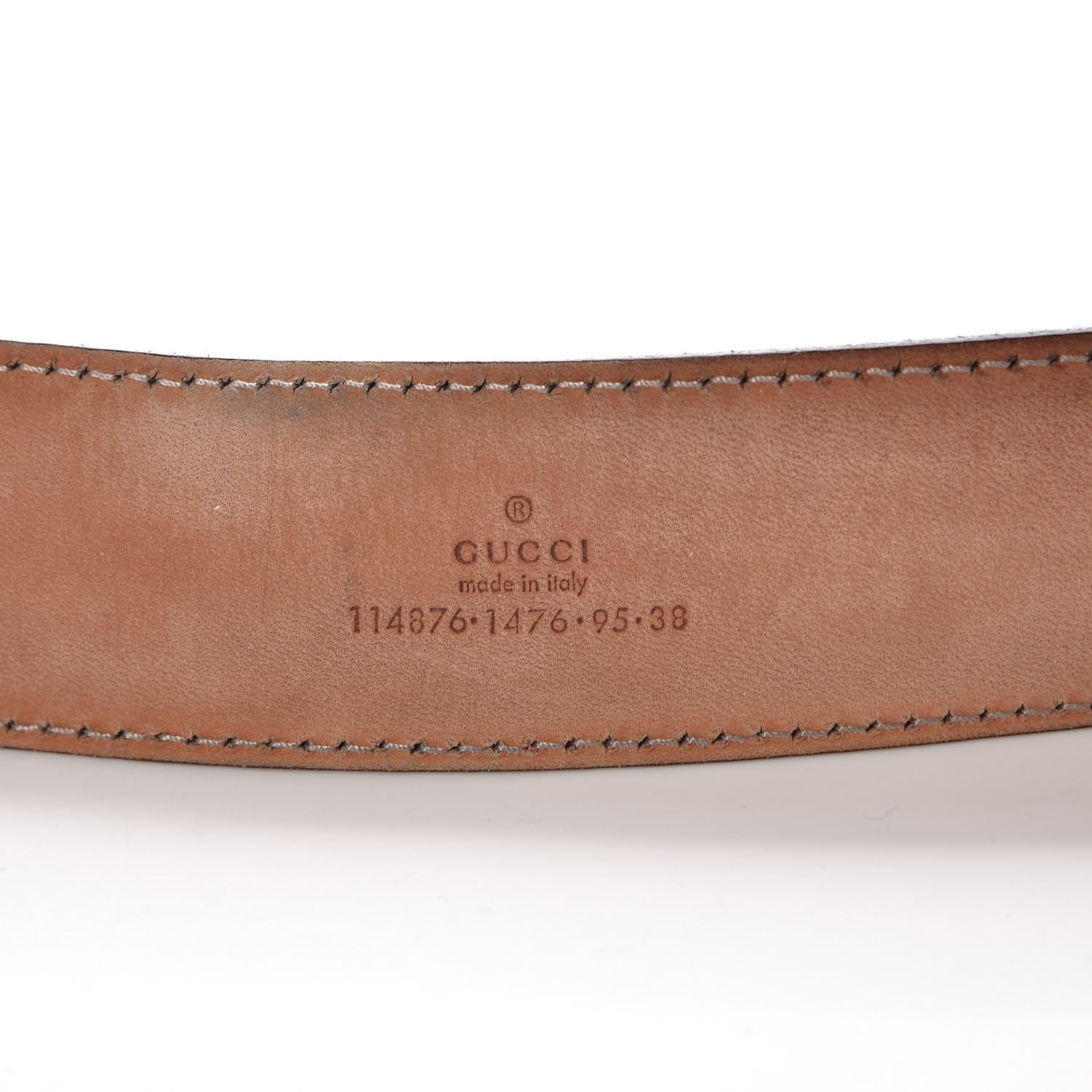 Gucci Guccissima Signature Interlocking G 40mm Belt 95 38 Chocolate 5 of 9