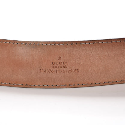 Gucci Guccissima Signature Interlocking G 40mm Belt 95 38 Chocolate 5 of 9