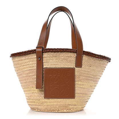 Loewe Raffia Basket Tote Bag Natural Tan 1 of 9