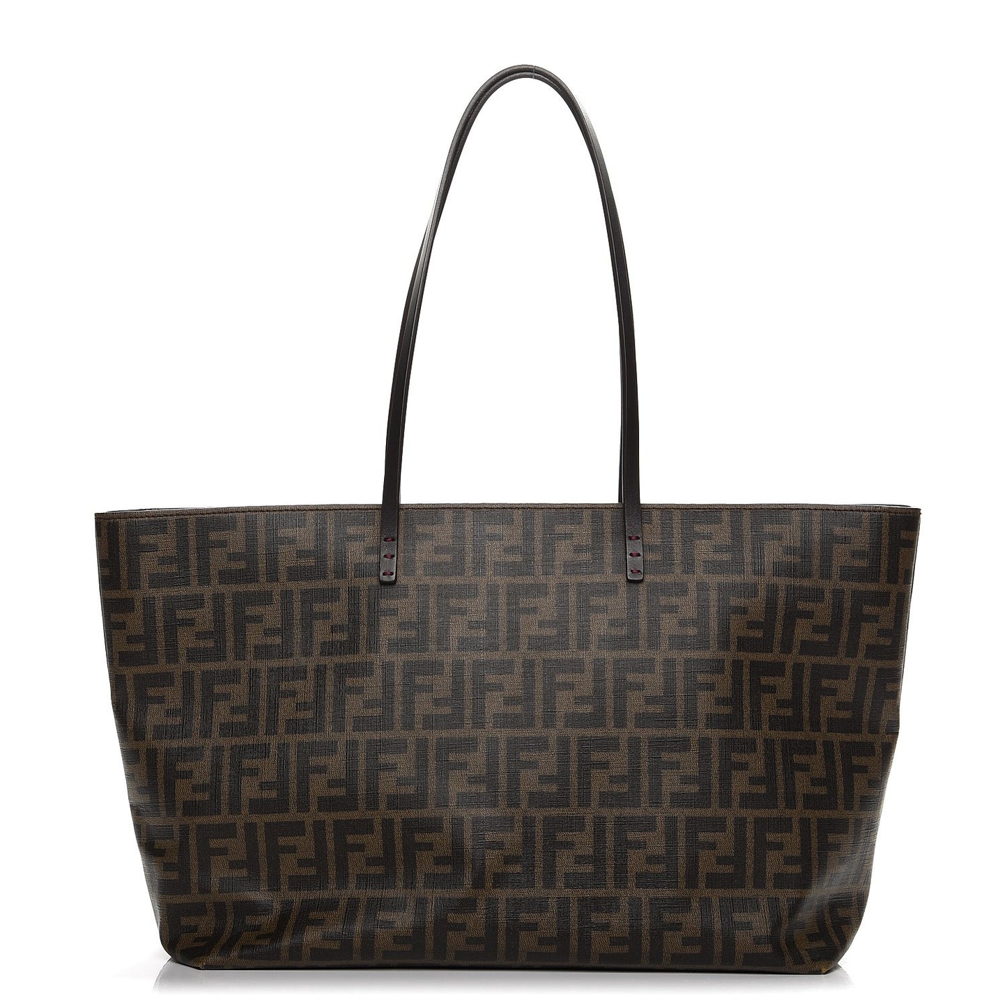 Zucca Spalmati Medium Roll Tote Tobacco Fuxia