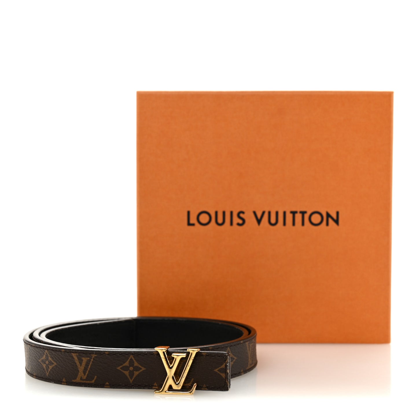 Calfskin Monogram 20mm LV Iconic Reversible Belt 85 34 Black