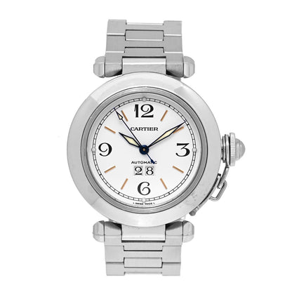 Cartier Stainless Steel 35mm Pasha C Big Date Automatic Watch 1 of 4