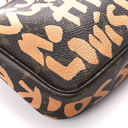 Louis Vuitton Monogram Graffiti Pochette Accessories Peach 10 of 12