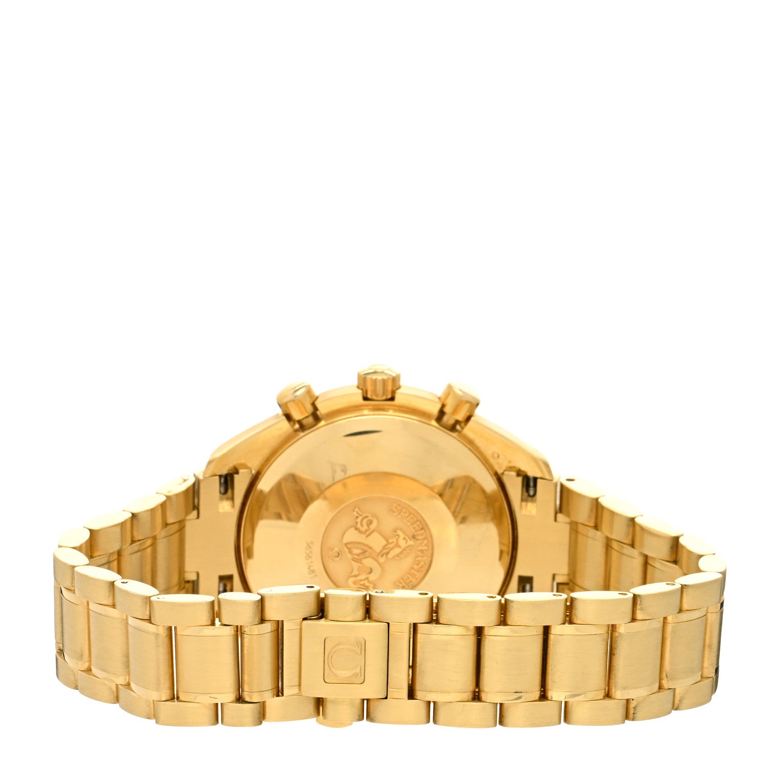 Omega Stainless 18K Yellow Gold 39mm Speedmaster Chronograph Automatic Watch Silver 3111.10 3 of 4