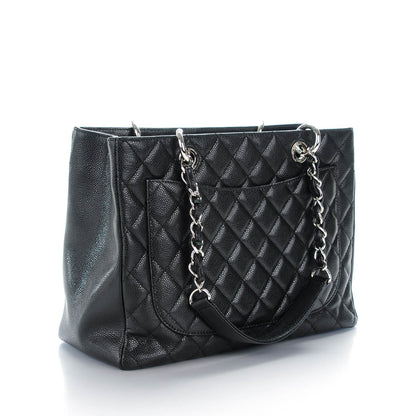 Chanel Caviar Quilted Grand Shopping Tote GST Black 3 of 7