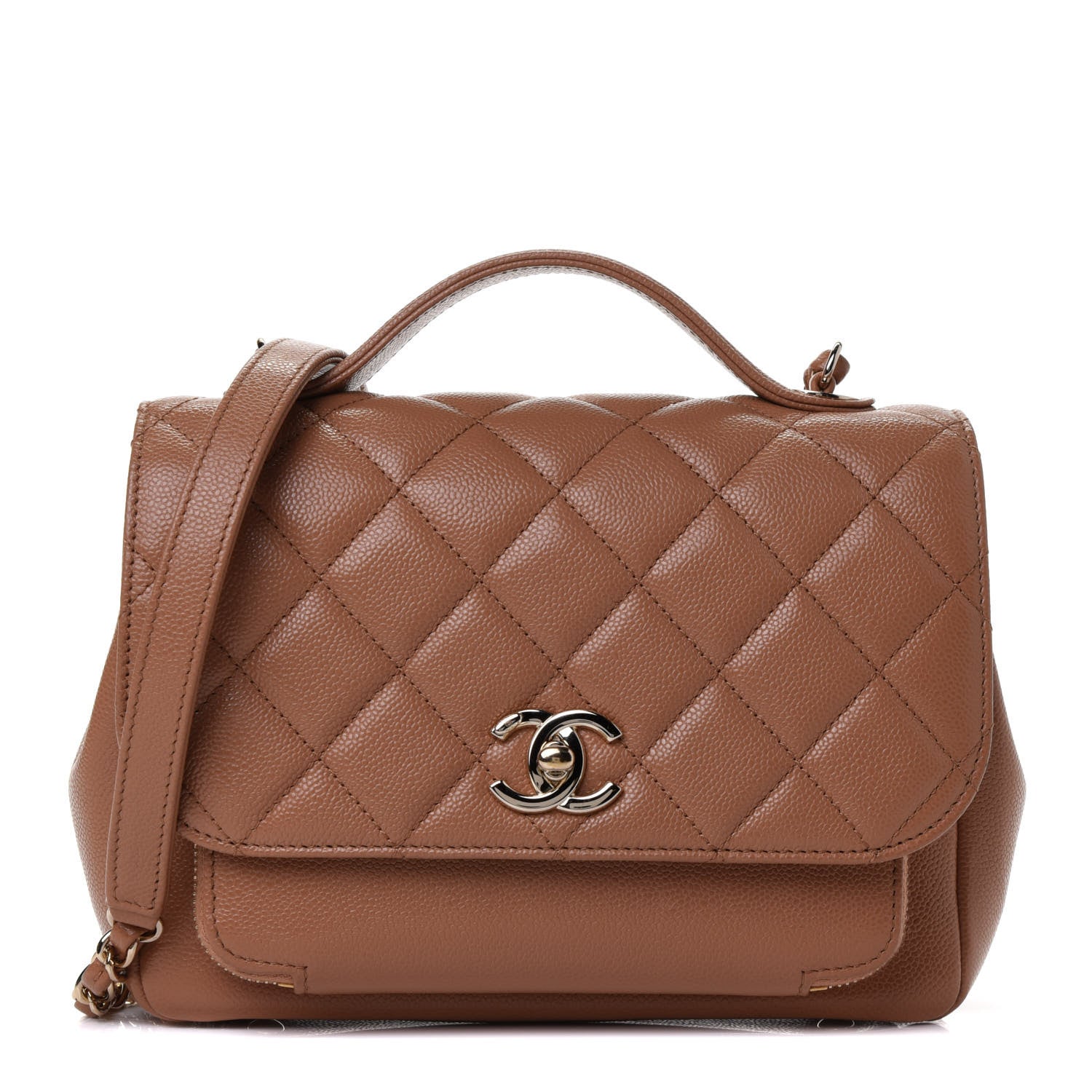 Chanel Caviar Quilted Medium Business Affinity Flap Brown 1 of 4