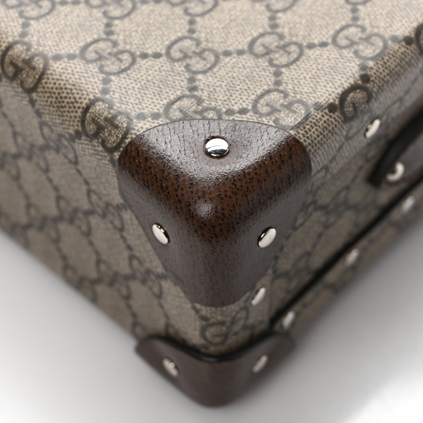 GG Supreme Monogram Globe-Trotter Beauty Case Brown