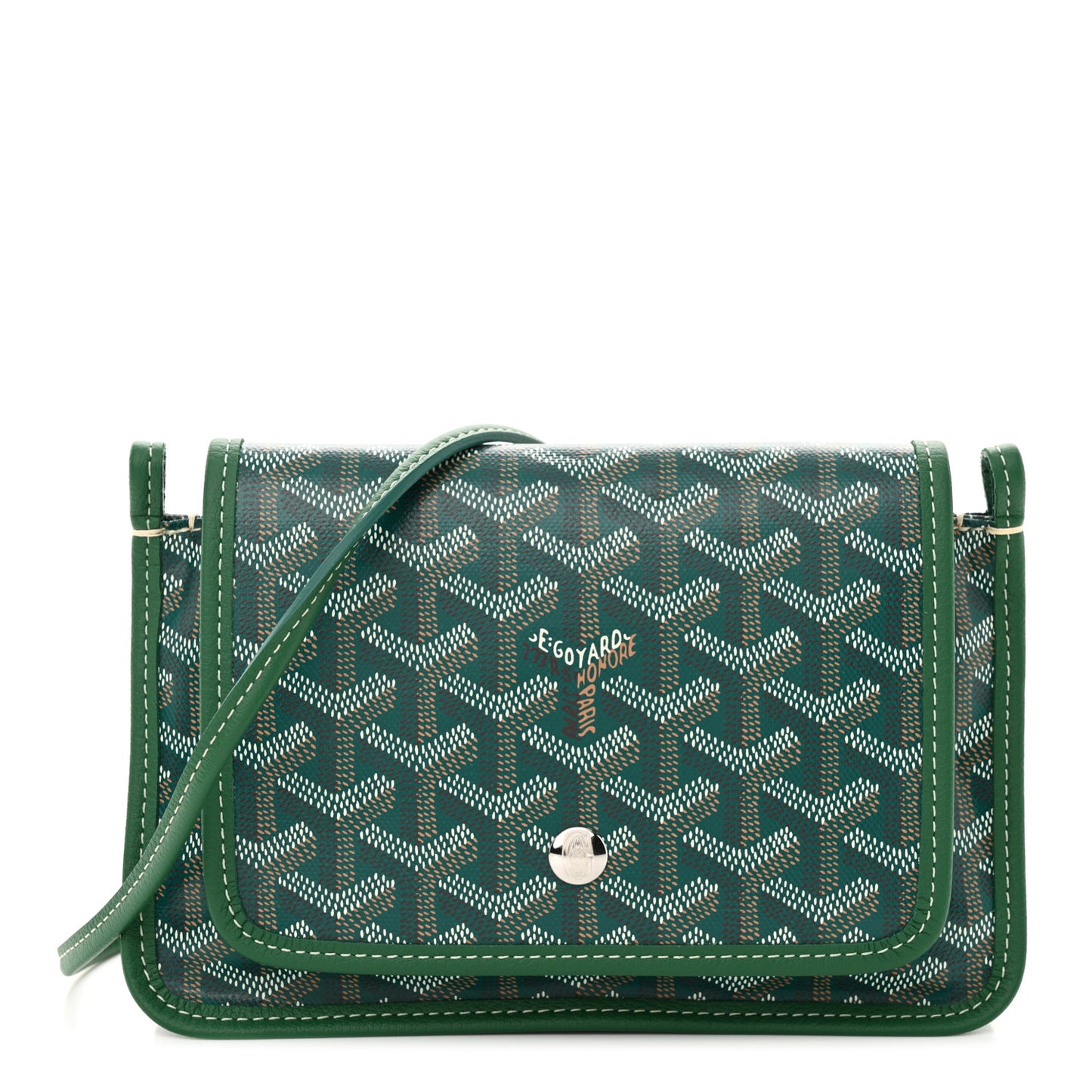 Goyardine Plumet Wallet Clutch Green