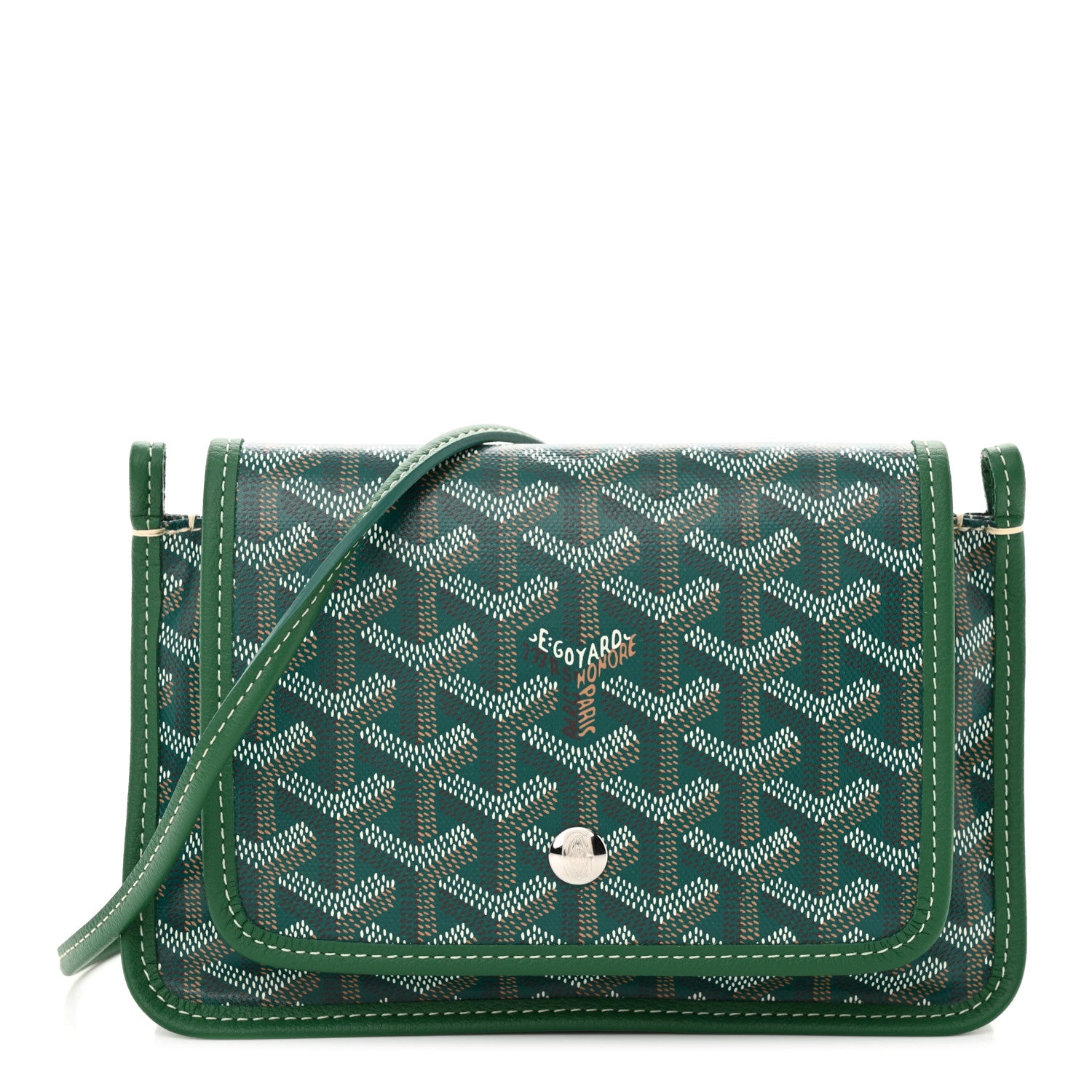 Goyard Goyardine Plumet Wallet Clutch Green 1 of 10