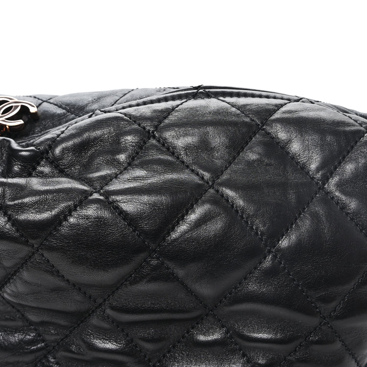 Chanel Lambskin Quilted Cloudy Bundle Hobo Black 8 of 11
