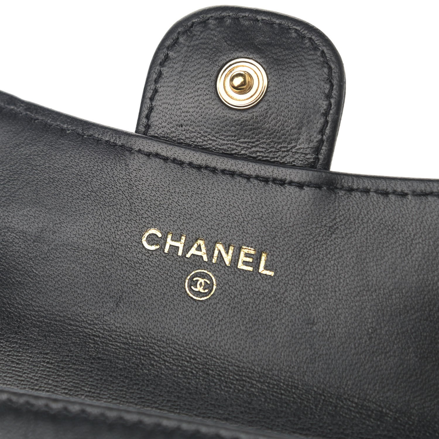 Chanel Lambskin Quilted Flap Card Holder Black 18 of 20