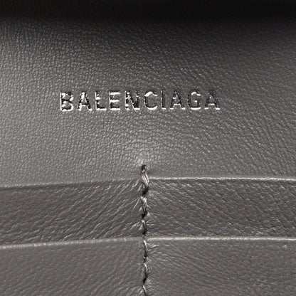 Balenciaga Shiny Calfskin Python Effect Hourglass Chain Bag Dark Grey Black 6 of 8