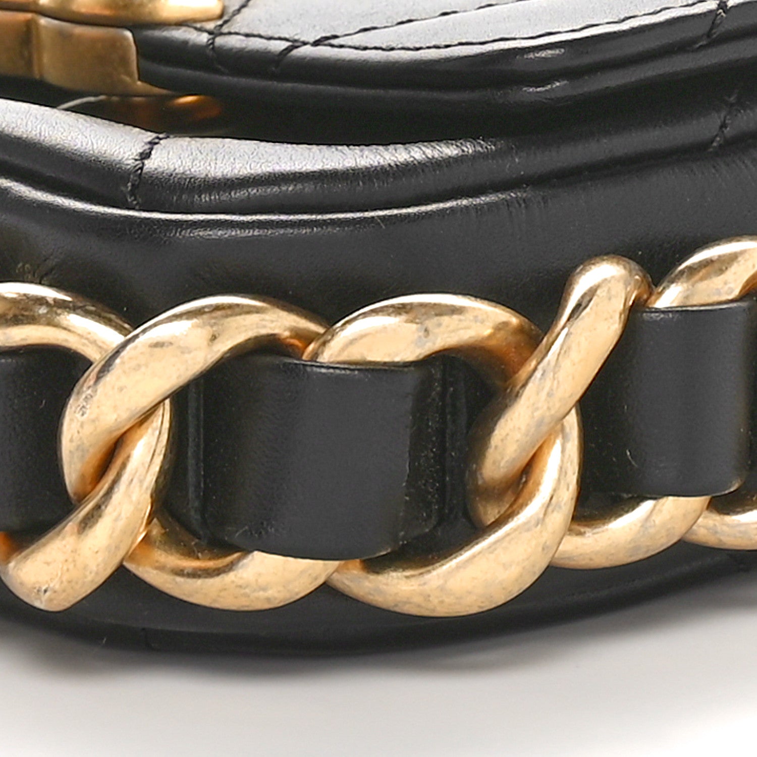 Chanel Calfskin Quilted Mini Framing Chain Bag Black 10 of 10