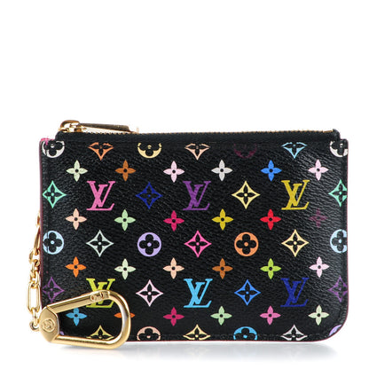 Louis Vuitton Monogram Multicolor Key Pouch Black Grenade 1 of 7
