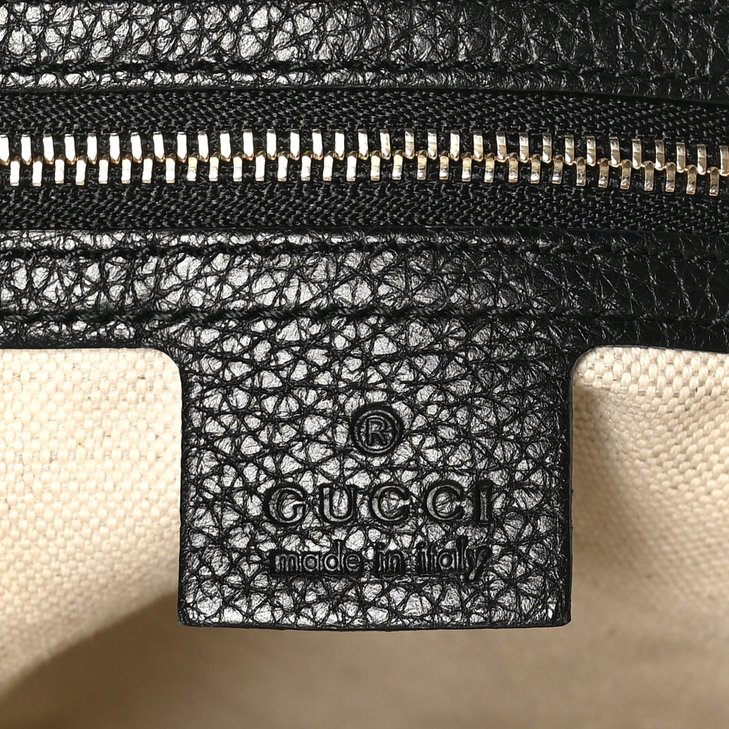 Pebbled Calfskin Small Soho Top Handle Bag Black