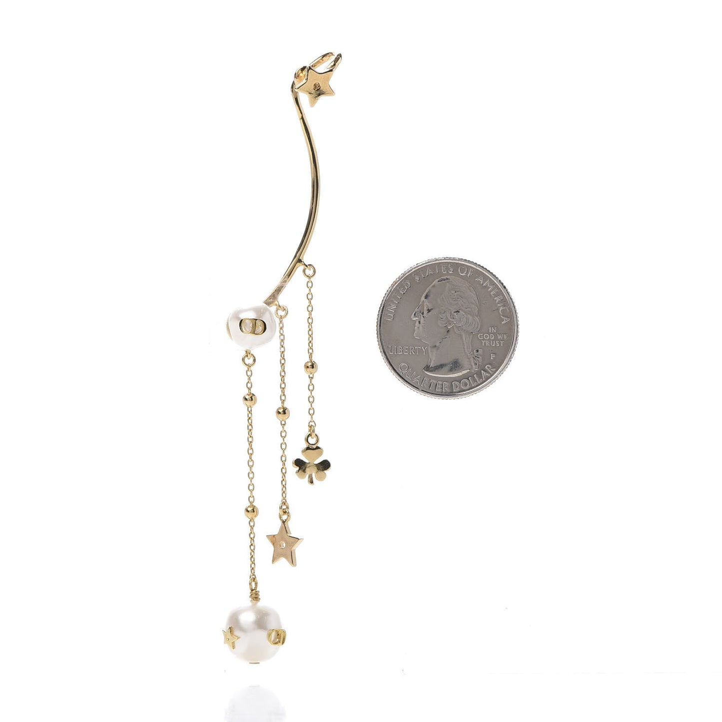 Pearl Shiny-D Earring Gold