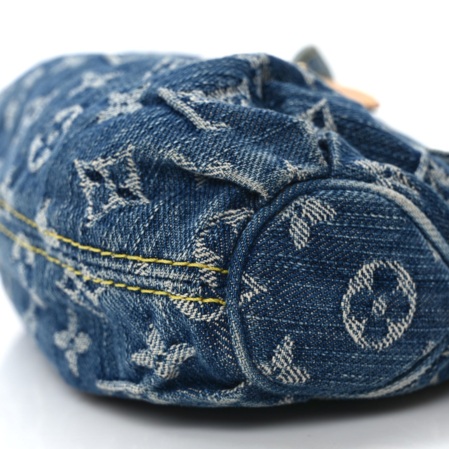 Monogram Denim Mini Pleaty Blue