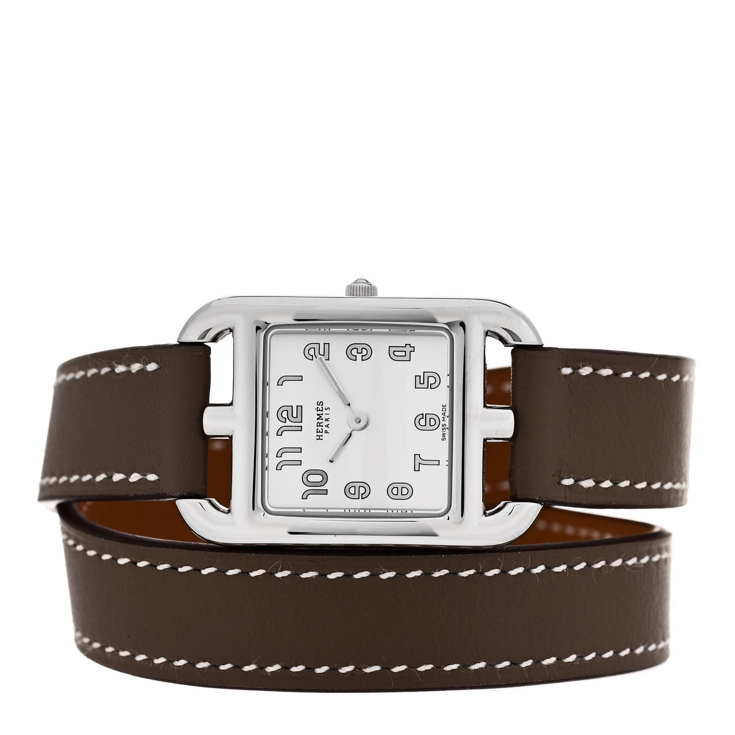 Stainless Steel Swift 23mm Cape Cod Double Tour Quartz Watch Etoupe