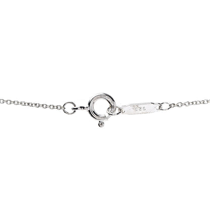 Tiffany Sterling Silver Concave Cross Pendant Necklace 5 of 6