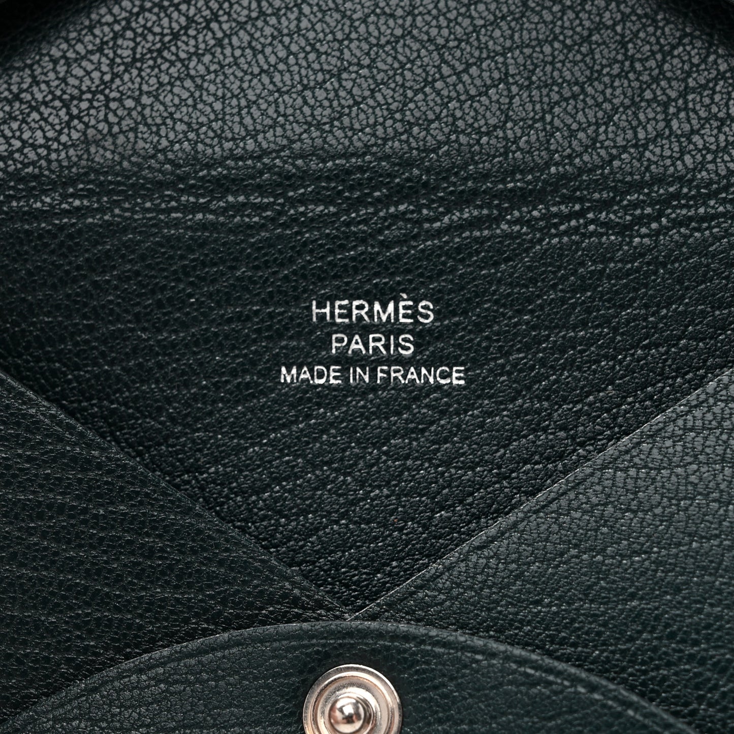 Chevre Mysore Calvi Card Case Vert Cypress
