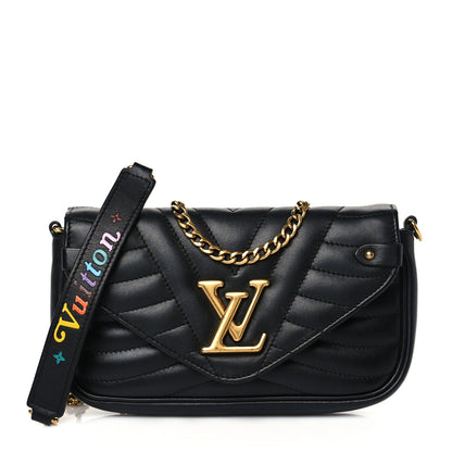 Louis Vuitton Calfskin New Wave Chain Pochette Black 1 of 10