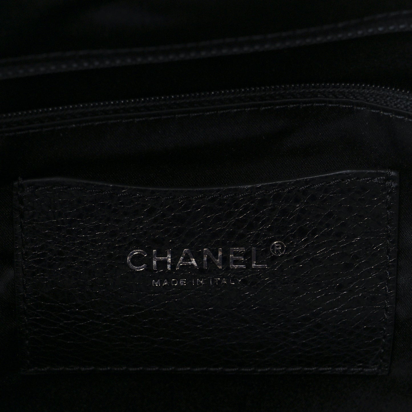 Glazed Calfskin Large On The Road Tote Black