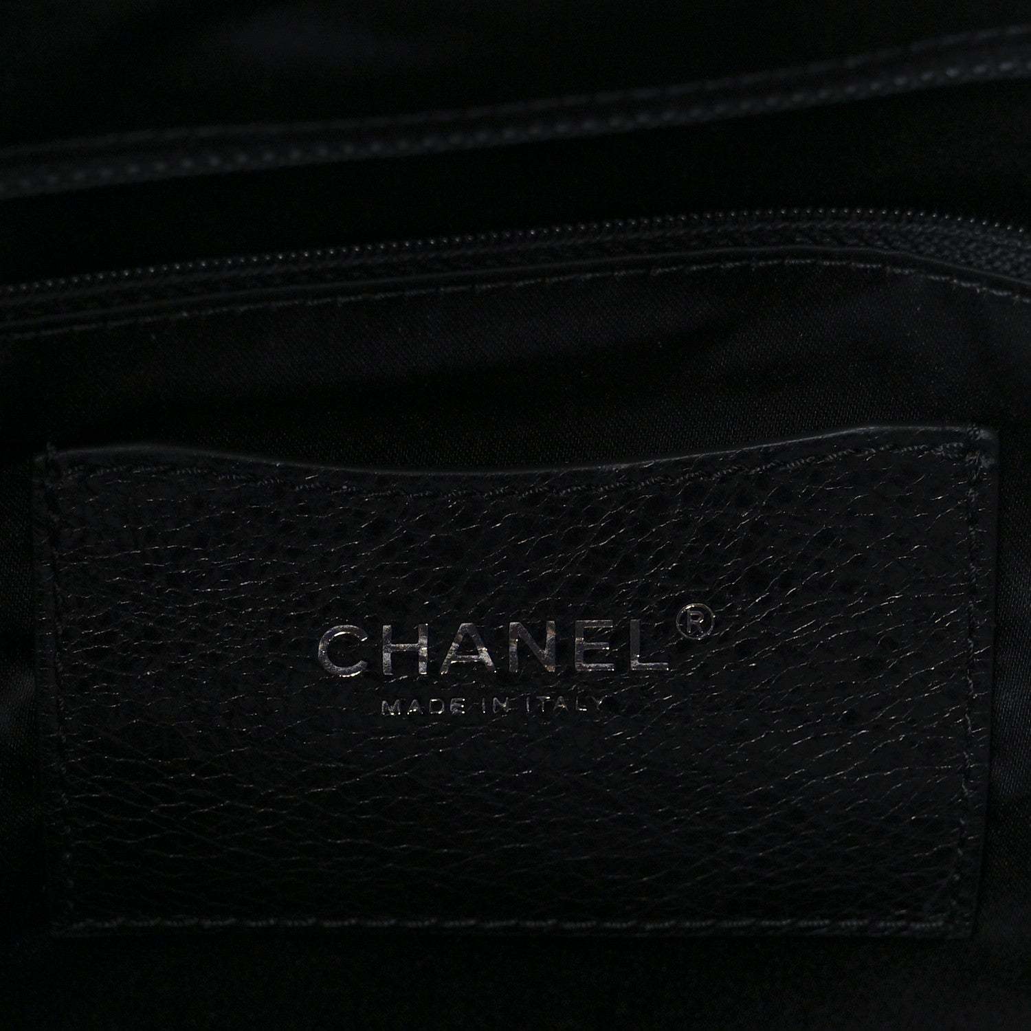 Chanel Glazed Calfskin Large On The Road Tote Black 6 of 10